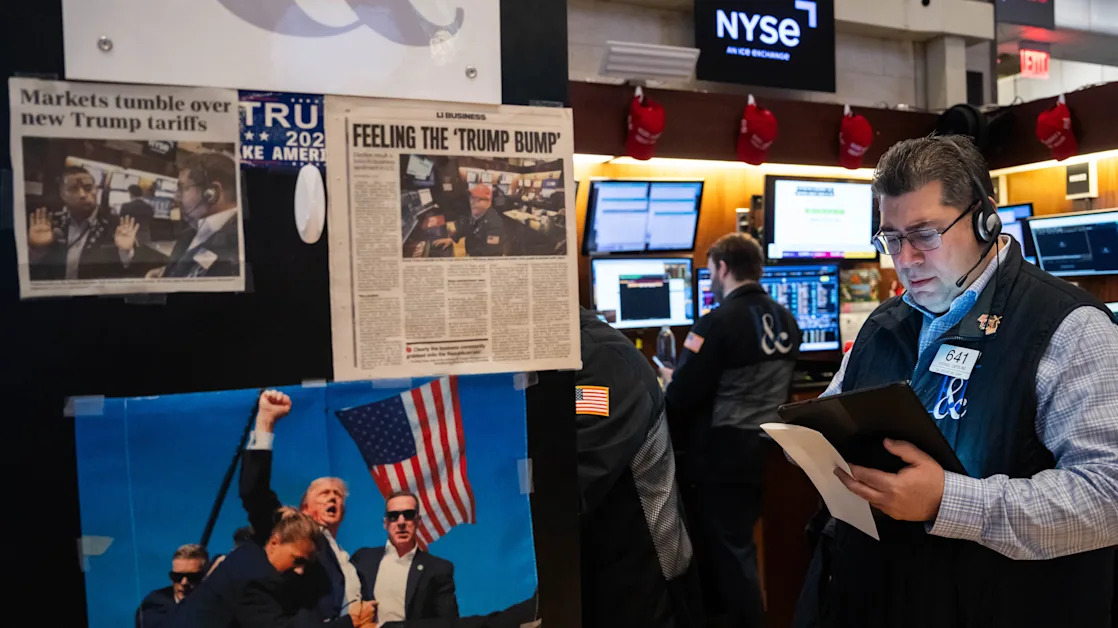 Trump rips Biden for a weak stock market. He’s deflecting the blame.