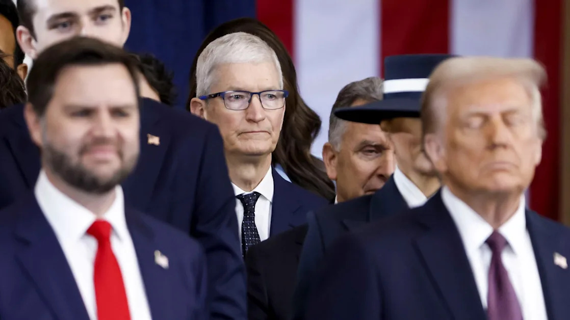 Apple leads decline in tech stocks after Trump announces sweeping new tariffs