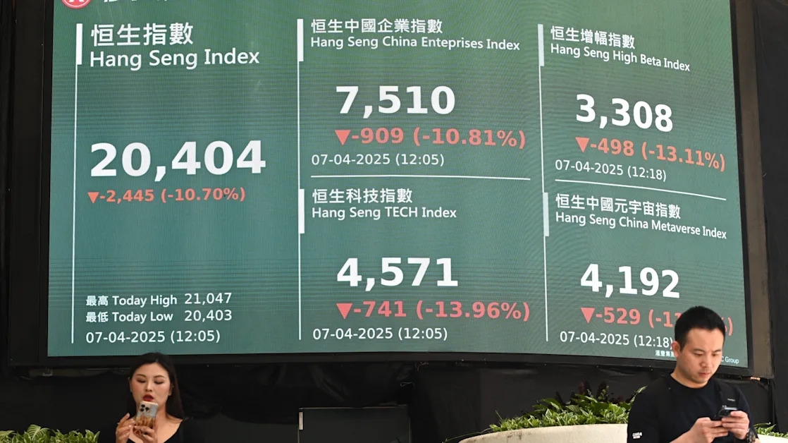 US stocks plunge for a 3rd day as Trump’s tariffs slam global markets