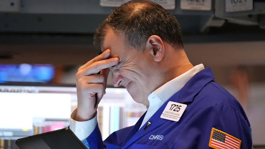 A triple whammy of weak economic data is hitting stocks today