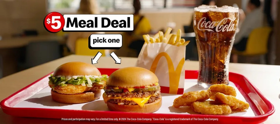 McDonald’s $5 Meal Deal staying on the menu in most markets until December
